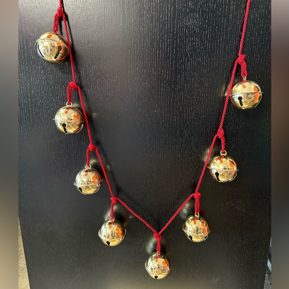 Gold and Red Bell Garland